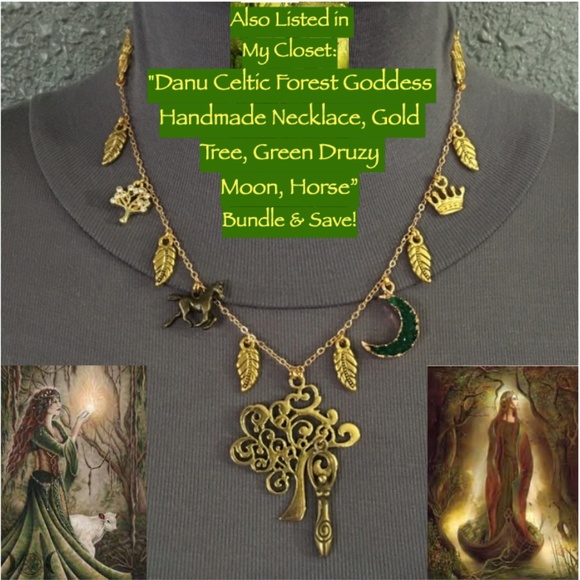 The Green Man Celtic Mythology Handmade Silver Necklace, Tree of Life, Ent - Picture 16 of 16